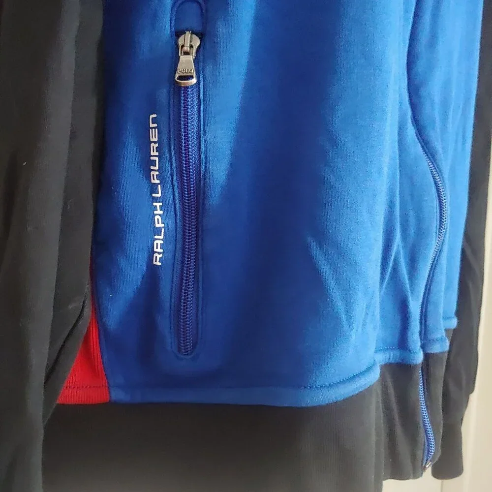 Ralph Lauren Polo Mens Zip Sweat XXL Jacket Logo Zip Pockets - Picture 5 of 10